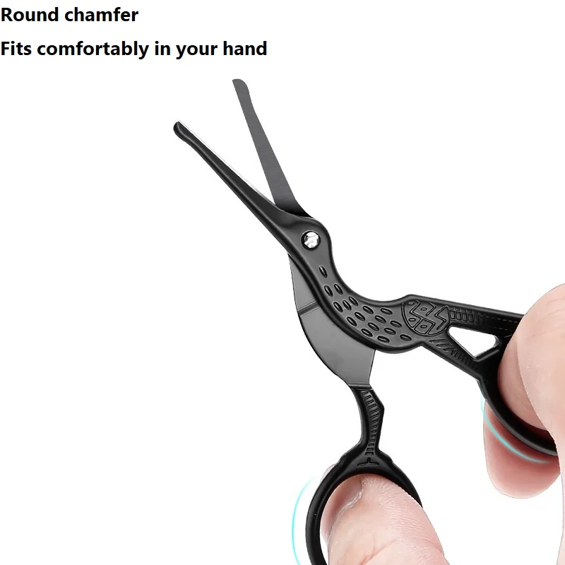 Round Tip Nose Scissors Nose Hair Scissors Nose Hair Cutting Man Facial Hair Scissors BMJ02 2