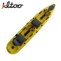 14.1ft New Product Rotational Mould 2 Person Pedal Kayak For Fishing Ship To The Port
