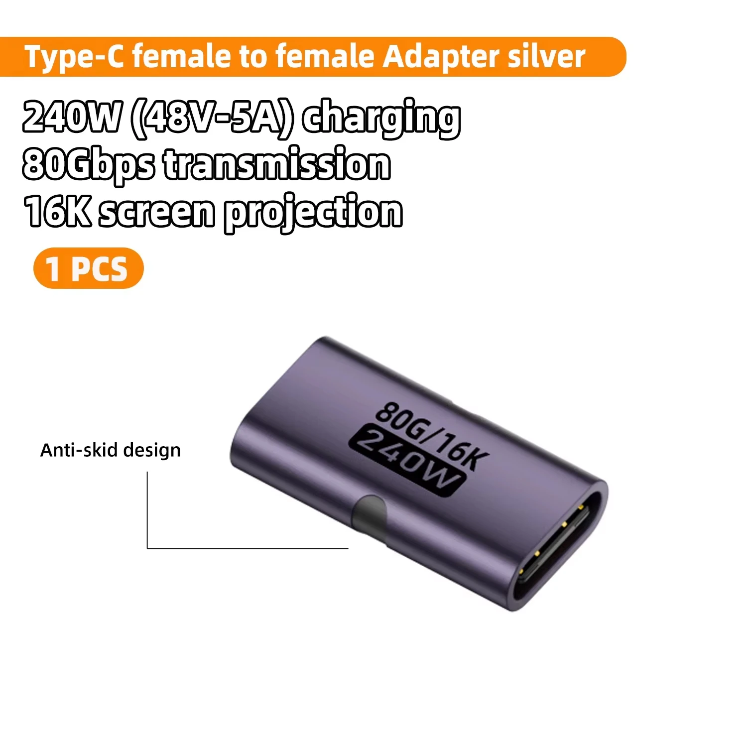 ตัวเลือกสินค้า อะแดปเตอร์ USB4 80Gbps รองรับชาร์จเร็ว 240W