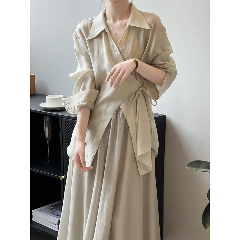 

2023 belted blouse skirt suit