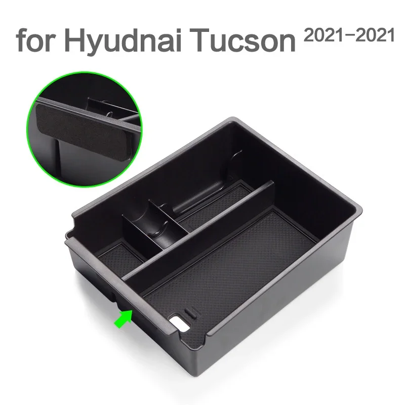 

For Hyundai Tucson NX4 2021 2022 Car Center Console Btorage Box Armrest Box Storage Tray Auto Interior Tidying Accessories