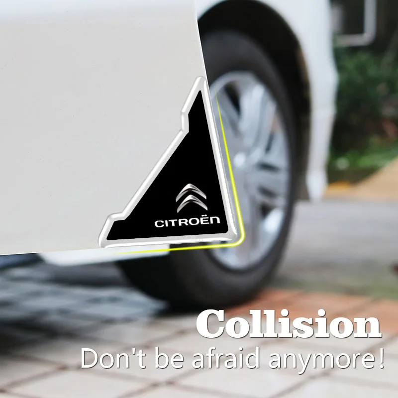 Set of 4 Car Door Anti-Collision Corner Protectors Stickers