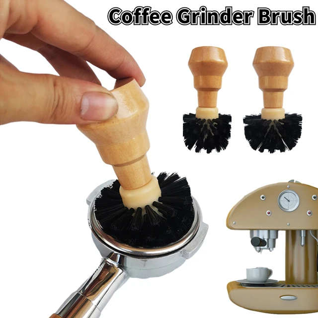 Védhető Kávéfőző Tamper Tisztító Kefe Eszpresszó Daráló Kávé Mosogató Porító Tisztítószerek Barista Konyhai Szerszámok