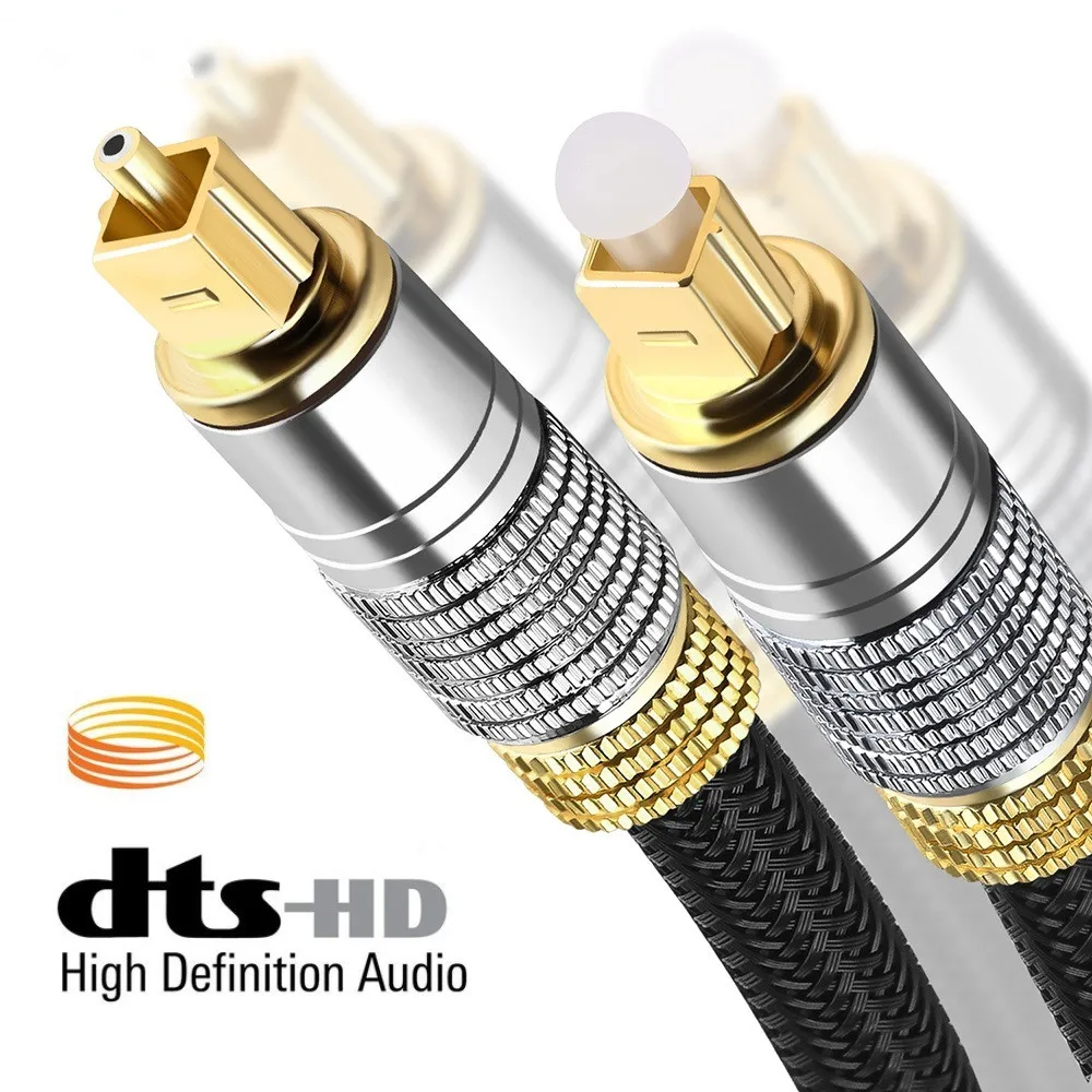 Digital Optical Audio Cable Toslink Coaxial SPDIF Dolby 7.1 Soundbar 5.