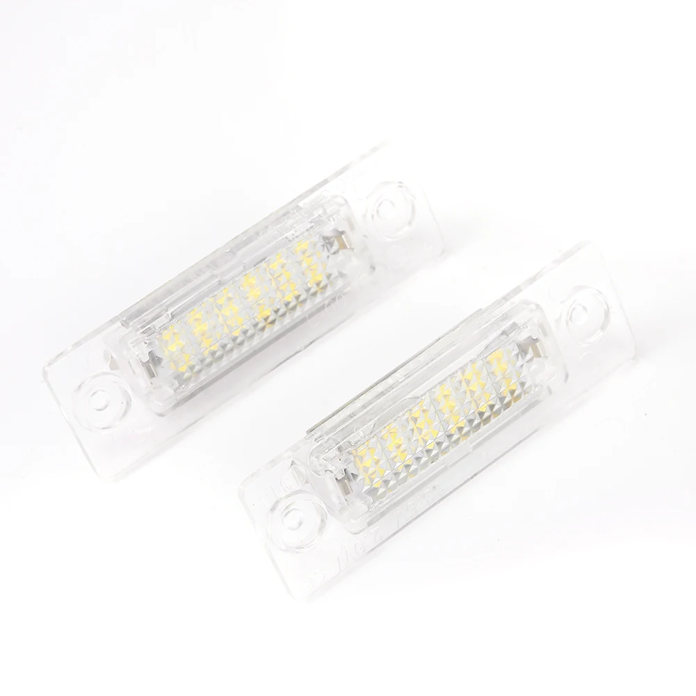 

2x Car Error Free Led Car License Plate Light Bulb For Touran Golf T5 Rear Light Number Plate Lamps Direct Replacement