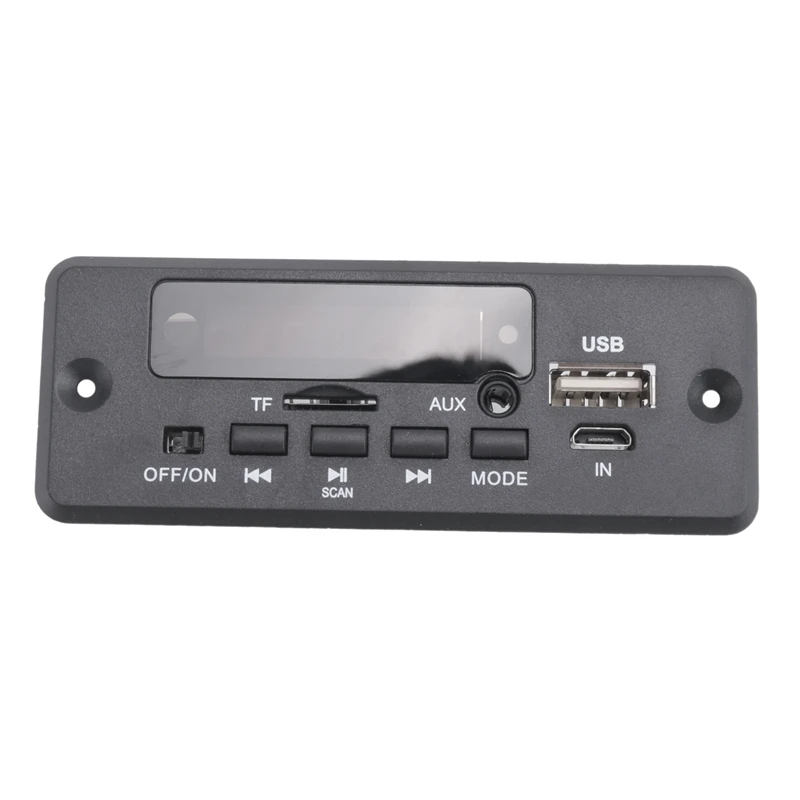 12V Bluetooth MP3 Decoder Board 50W Amplifier DIY Home Digital Audio Module USB For Speaker Handsfree Audio Module Black