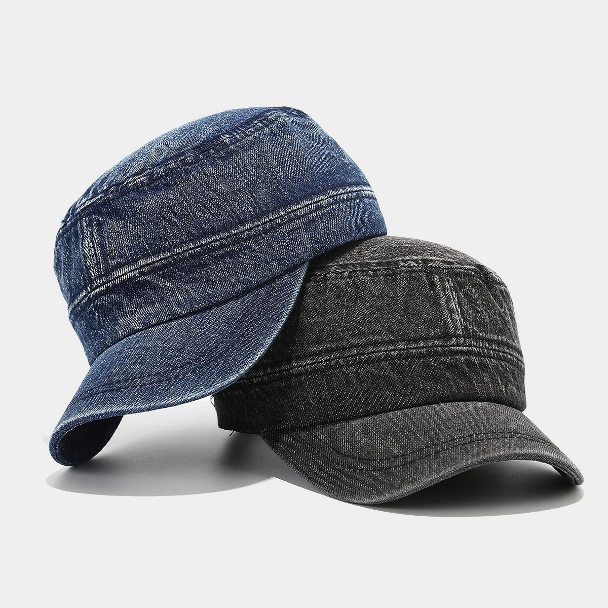 Unisex Solid Denim Baseball Cap Blank Washed Jean Hat Casquette Adjustable Snapback Hats Caps For Men And Women baseball cap