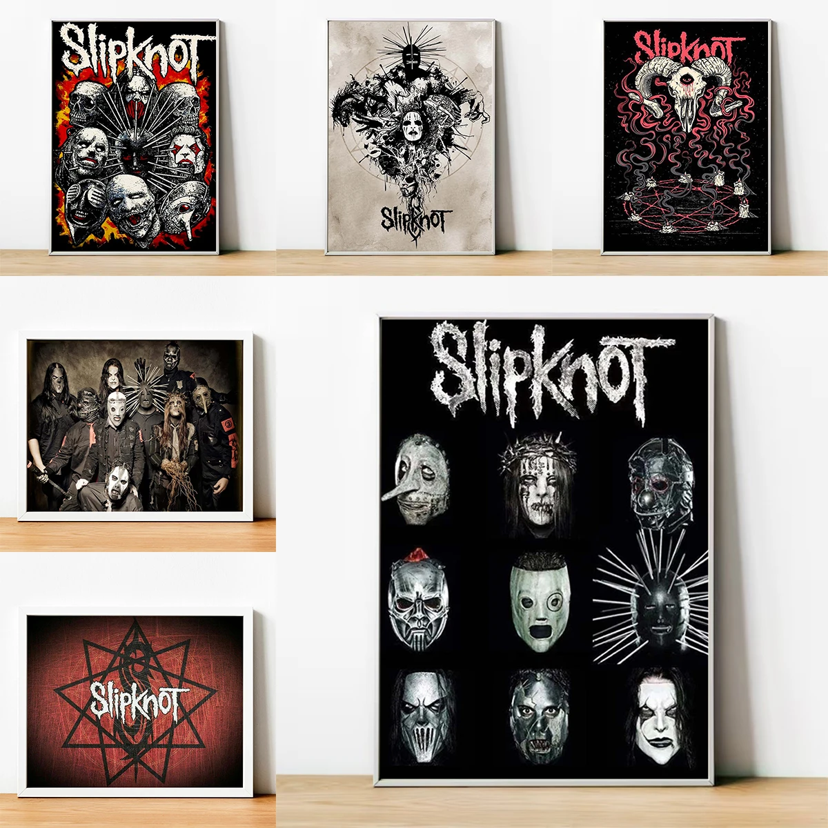 

Heavy Metal Rock S-Slipknot Band Interior Paintings Decorative Prints Wall Painting on Canvas Wall Art Home Decorations Poster