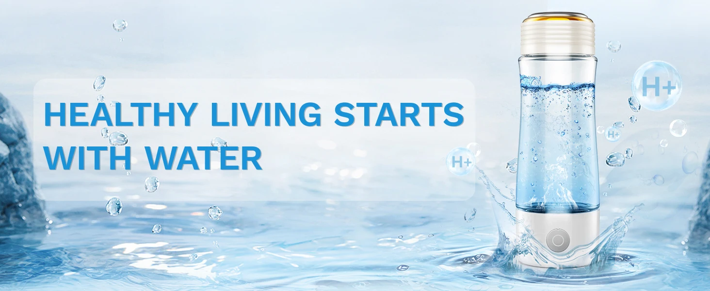 Description Picture 2 of itemUsb Hydrogen Water Bottle Generators 400ml Glass Molecula Hydrogen Water Generator Portable Hydrogen-Rich Water Cup for Travel