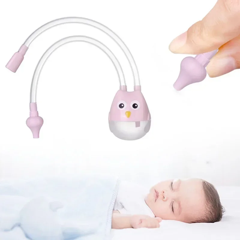 Nasal Aspirator Nasal Aspirator Soft Tip Safe Sucker Newborn Baby Vacuum Suction Sick Toddlers Practical Infant Absorption Nose Cleaner Snot