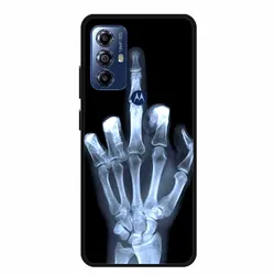 Sleek Black Silicone Soft Phone Case - Durable and Stylish Back Cover for Moto G Play 2023 (B06.CH.19)