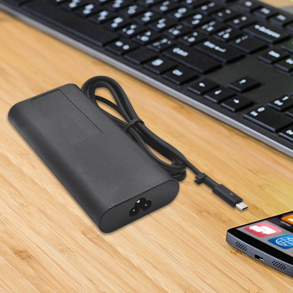 130W USB-C 타입 C AC 노트북 어댑터 전원 충전기 20V 6.5A (델 XPS 15 9500 9510 9520, 델 XPS 17 9700 9710 9720 9730 호환)