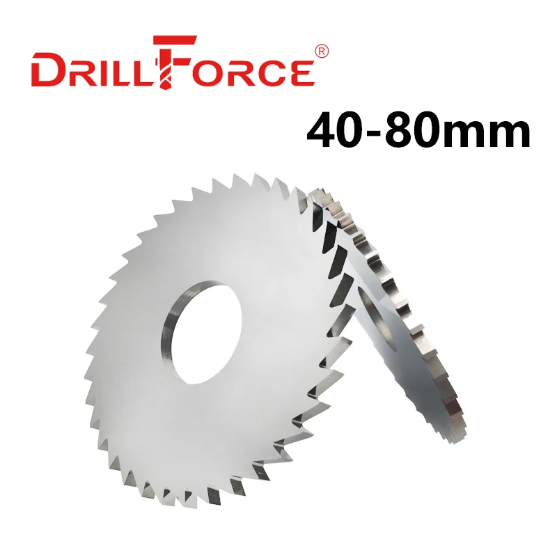 

Drillforce Tungsten Steel Milling Saw Blade Dia 40-80mm 72 Teeth Solid Carbide Circular Cutter Industrial CNC Tools