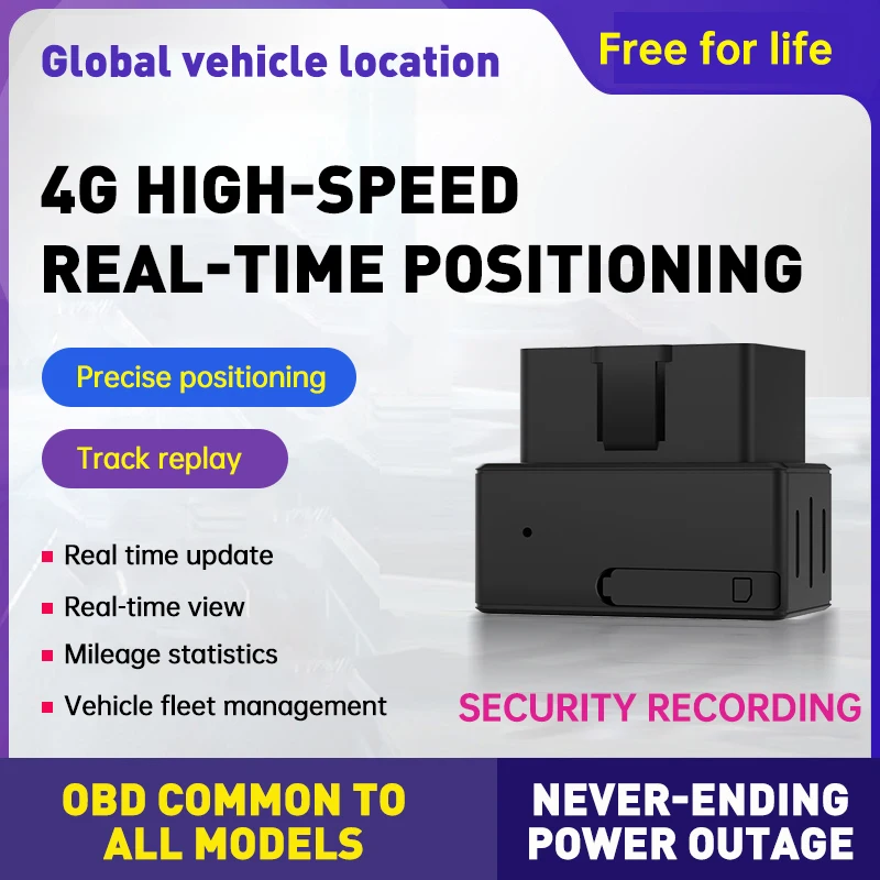 GPS locator vehicle tracking OBD Vehicle 4G locator anti-theft