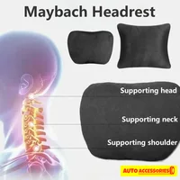 Car Headrest Neck Support Seat / Maybach Design S Class Soft Universal Adjustable Car Pillow Neck Rest Cushion High Quality 5