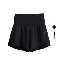 DRUR Running Short Women Gym Shorts 2 in 1Elastic Waist Shorts With Pocket Female Tennis Sportswear Fitness Clothes Jogger Pant - Image 4