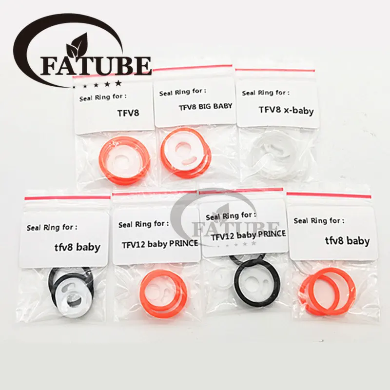 FATUBE Gaskets Silicone Seal Ring for TFV8/tfv8 baby/TFV12 baby PRINCE/TFV8 BIG BABY/TFV8 x-baby