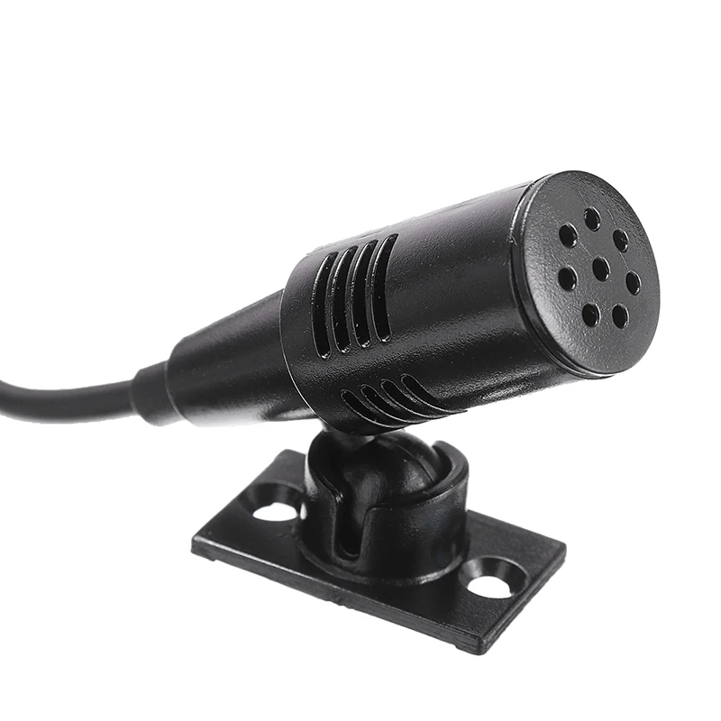 1pc Car Audio Microphone 3.5mm Jack Plug Mic Stereo Mini Wired External Microphone For SONY JVC PIONEER Portable Accessories