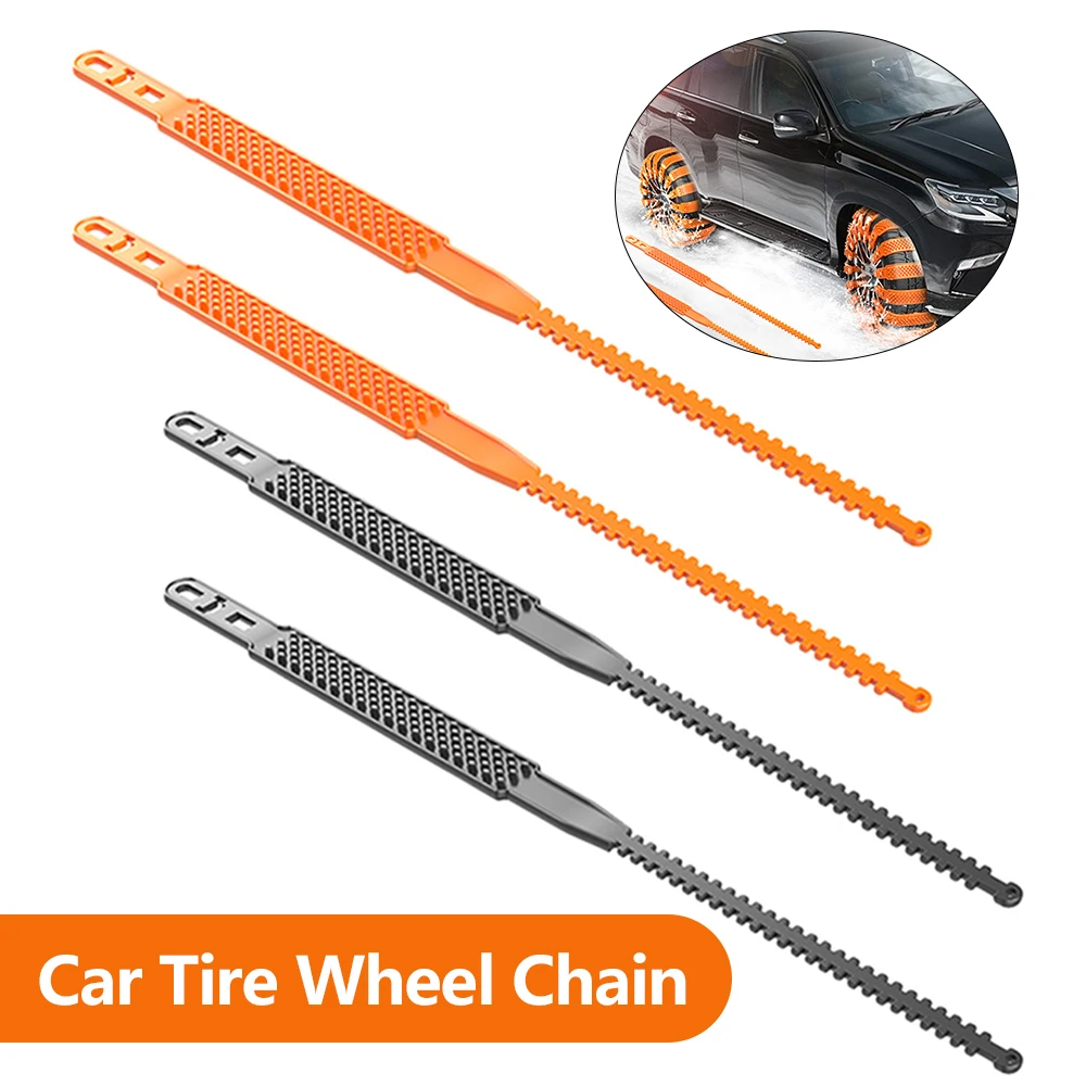Car Tire Wheel Chain TPU Anti Skid Snow Chains Thicken Tire Nonskid Chain Strong Toughness Truck SUV Winter Off Road Accessories