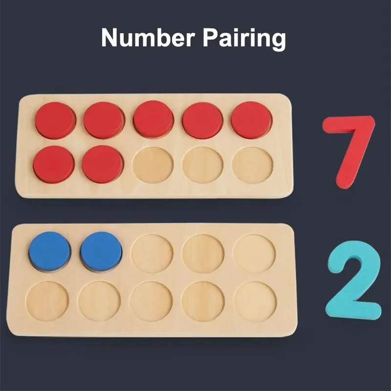 Montessori Ten-grid Digital Cognitive Count Children Maths Logic Training Early Education Teaching Aid Math Game Toy For Kids educational toys,math toys,teaching aids toys,learning board toy