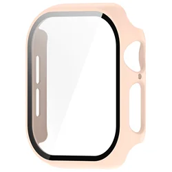 Premium Tempered Glass Bumper Cover & Screen Protector for Series 10 46MM (Pink)