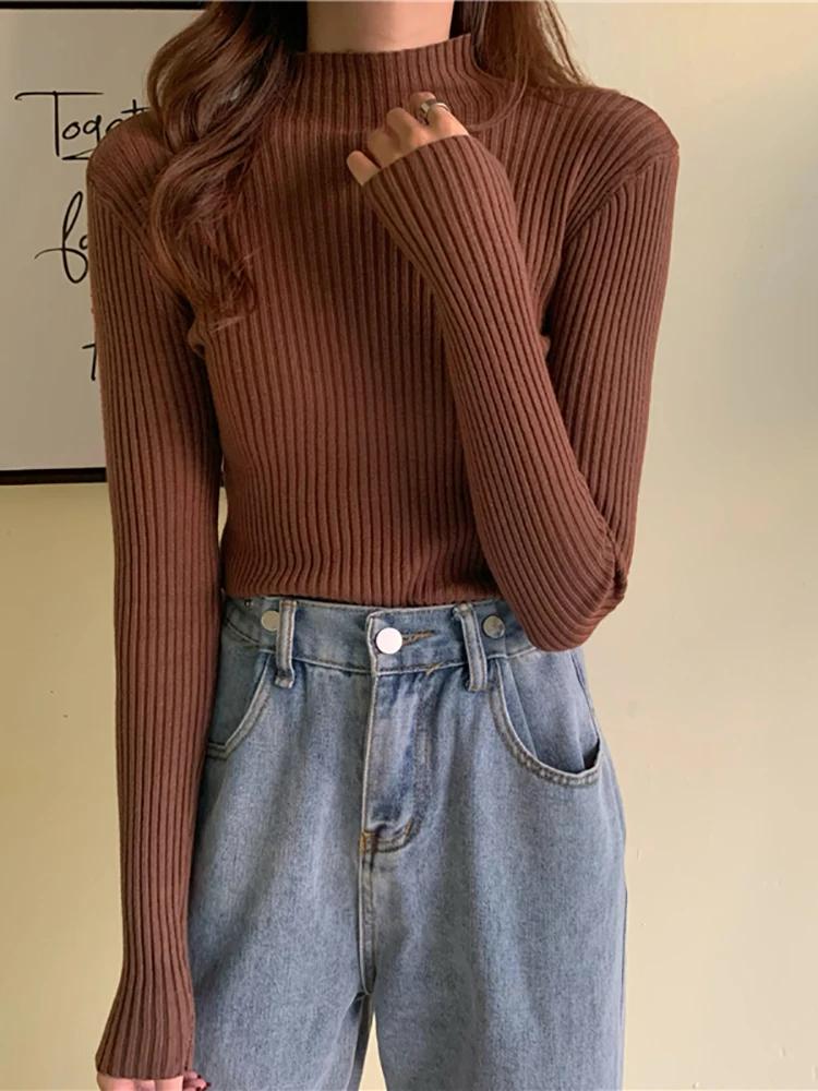 Oversized kasjmier coltrui voor dames, gebreide geribbelde