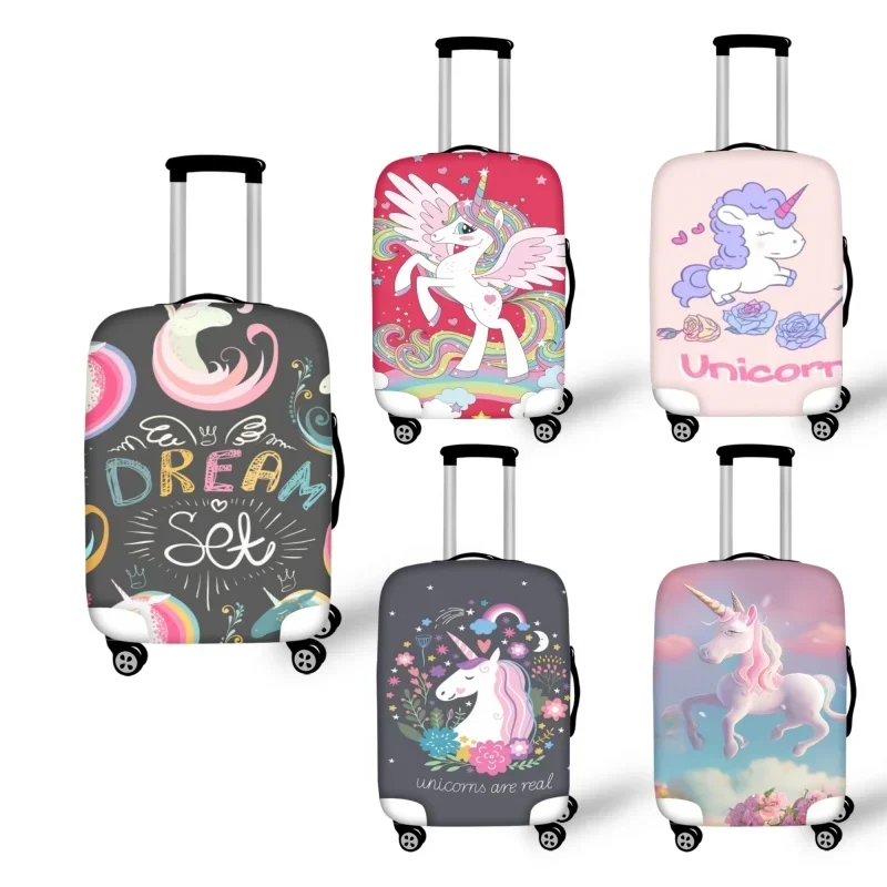 

2023 HOT Unicorn Print Luggage Protective Elasticity Dust Scratch Cover Resistant Apply To 18''-32'' Suitcase Travel Accessories