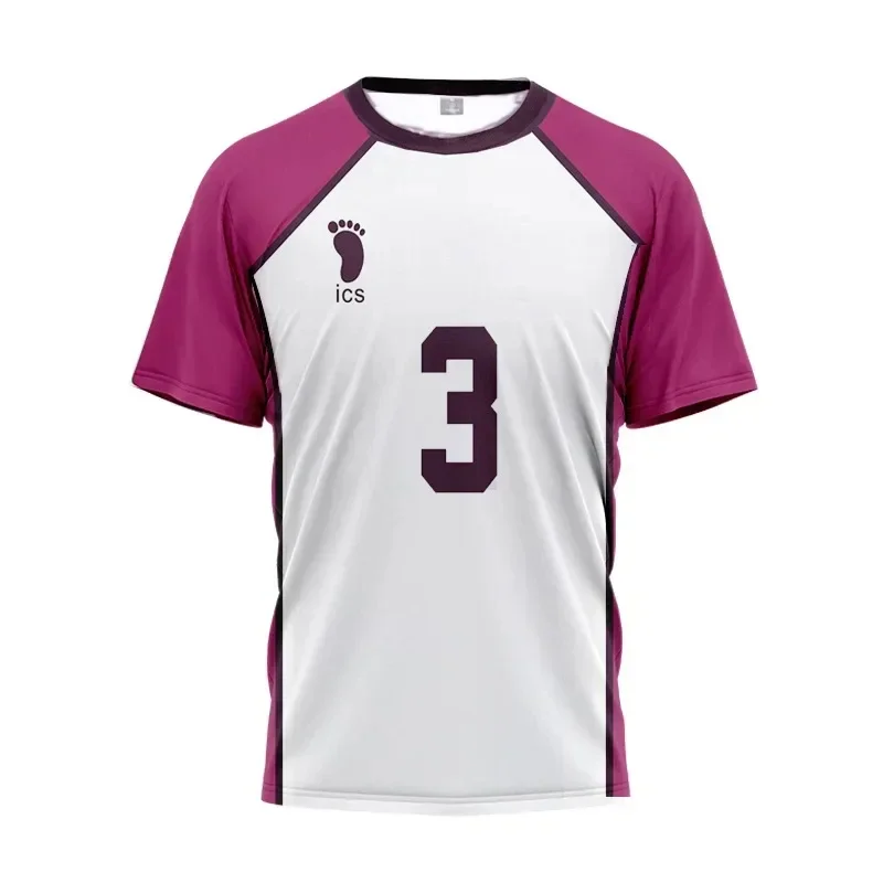 Summer Hot Selling Men's and Women's Volleyball Shirts 3D Printed T-shirt Summer Fashion Casual Breathable Exercise Clothing