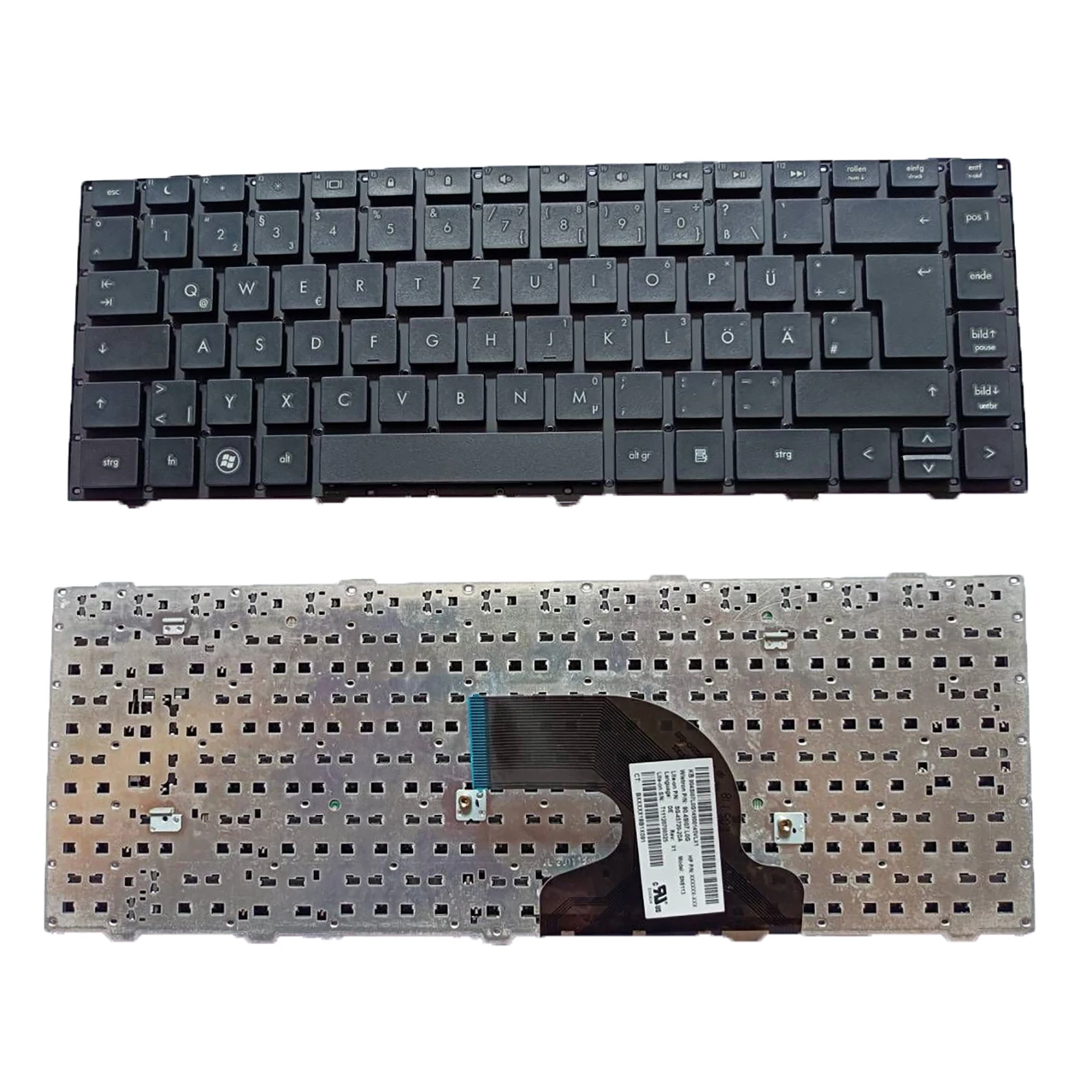 

Клавиатура немецкая черная для HP ProBook 4440S 4441S 4445S 4446S, без рамки