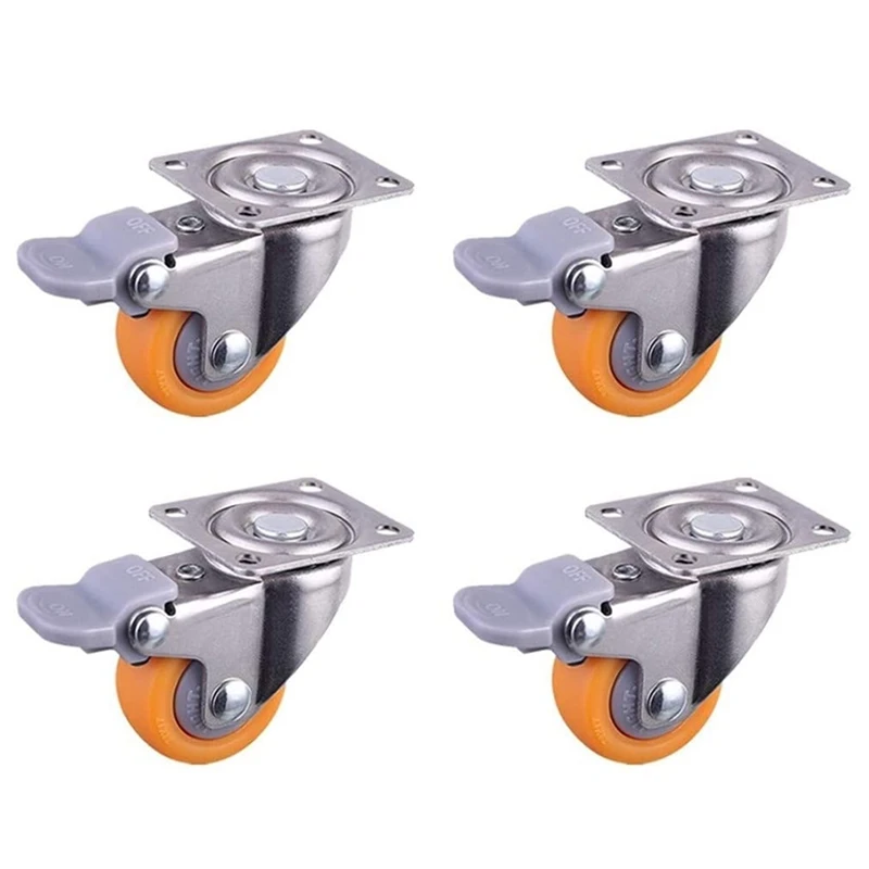 

4 шт., поворотные ролики для мебели, 360 градусов, 1,25 дюйма