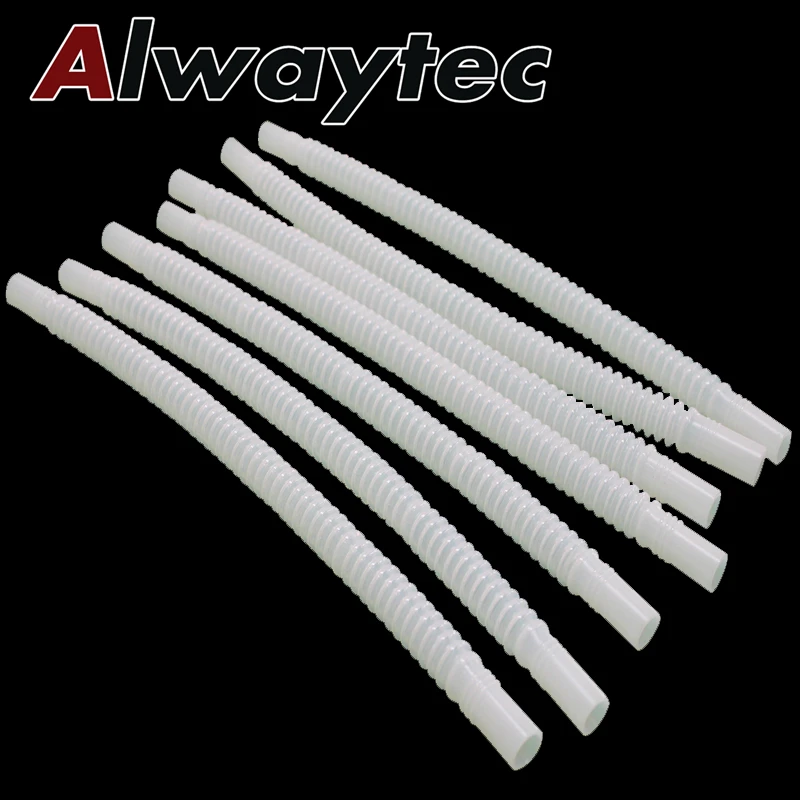 500mm/ 750mm /1000mm x8mm White Per Lot Fuel Line Corrugated Pipe Nylon
