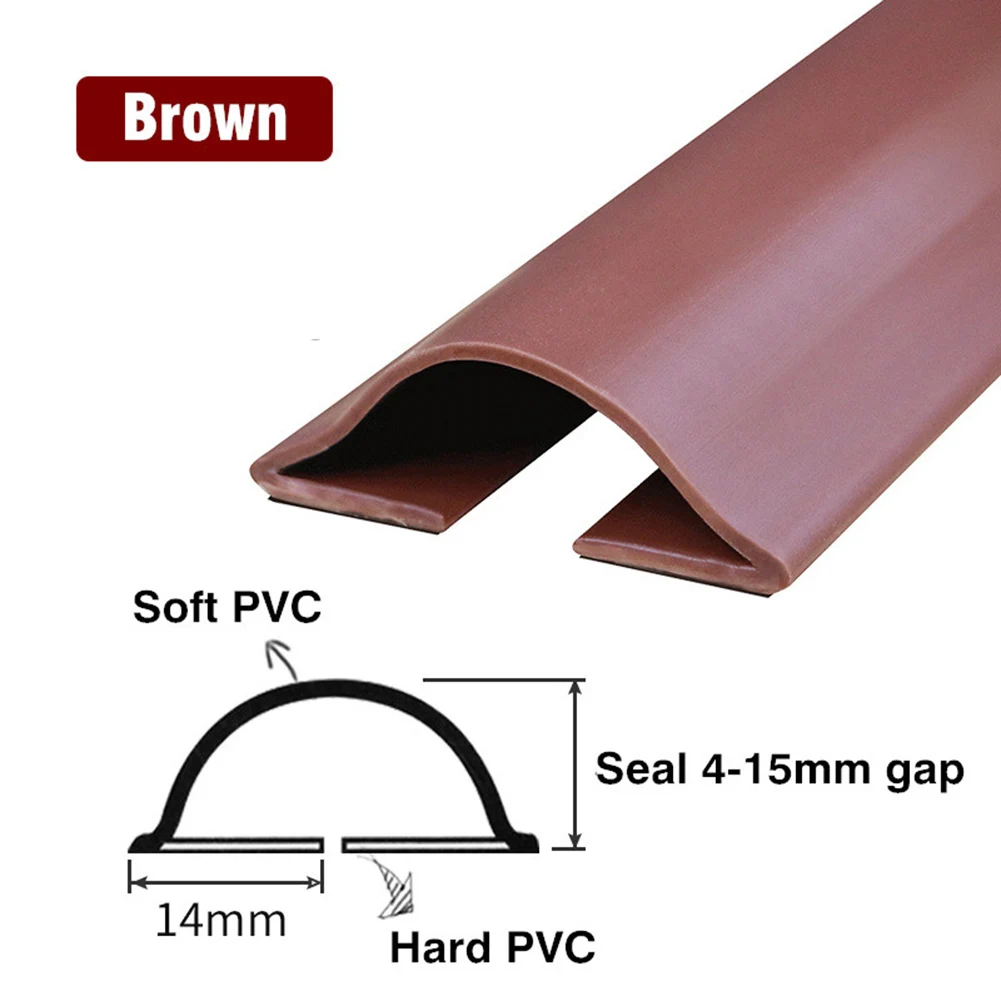 1PC Waterproof Seal Strip Draught Excluder Stopper Door Bottom Guard Double Seal Dustproof Soundproof Strips Doorstop Strip