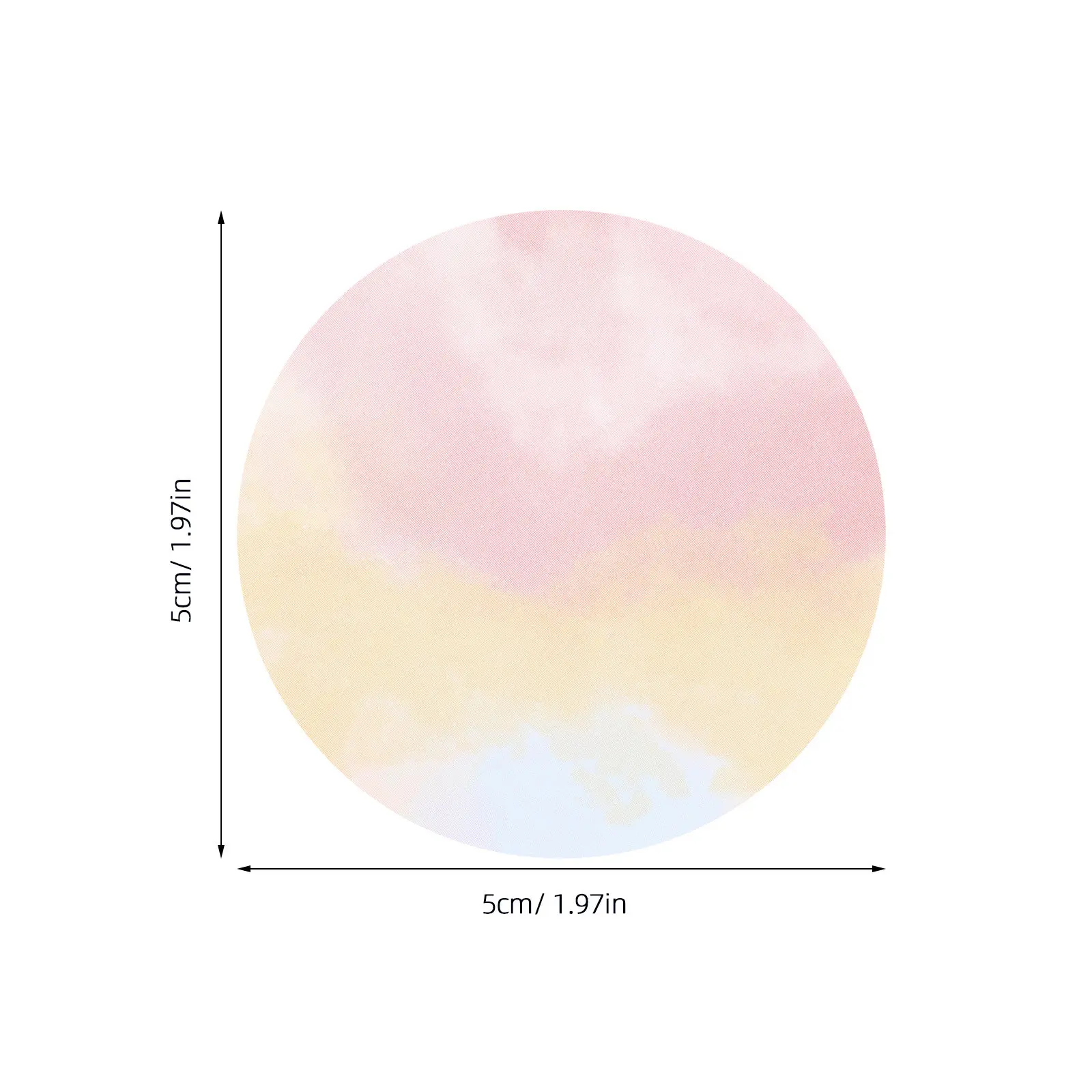 1롤 그라데이션 컬러 열전사 라벨 무광 마감 붙였다 떼었다 할 수 있는 재고 정리용 배송 주소 라벨링 투명