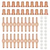 60Pcs Air Plasma Cutter Nozzle Tips Consumables For LG-40 PT-31 Torch CUT40 Electrode Tip Torch Kit 2