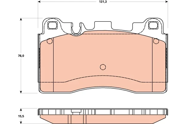 Gdb1906 Per Pastiglia Freno Posteriore (Freno In Ceramica) Cls 63 Amg 1117 E 63 Amg E