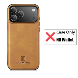 Premium Magnetic Leather Wallet Case with Kickstand and Card Holder - iPhone 11 (Brown)