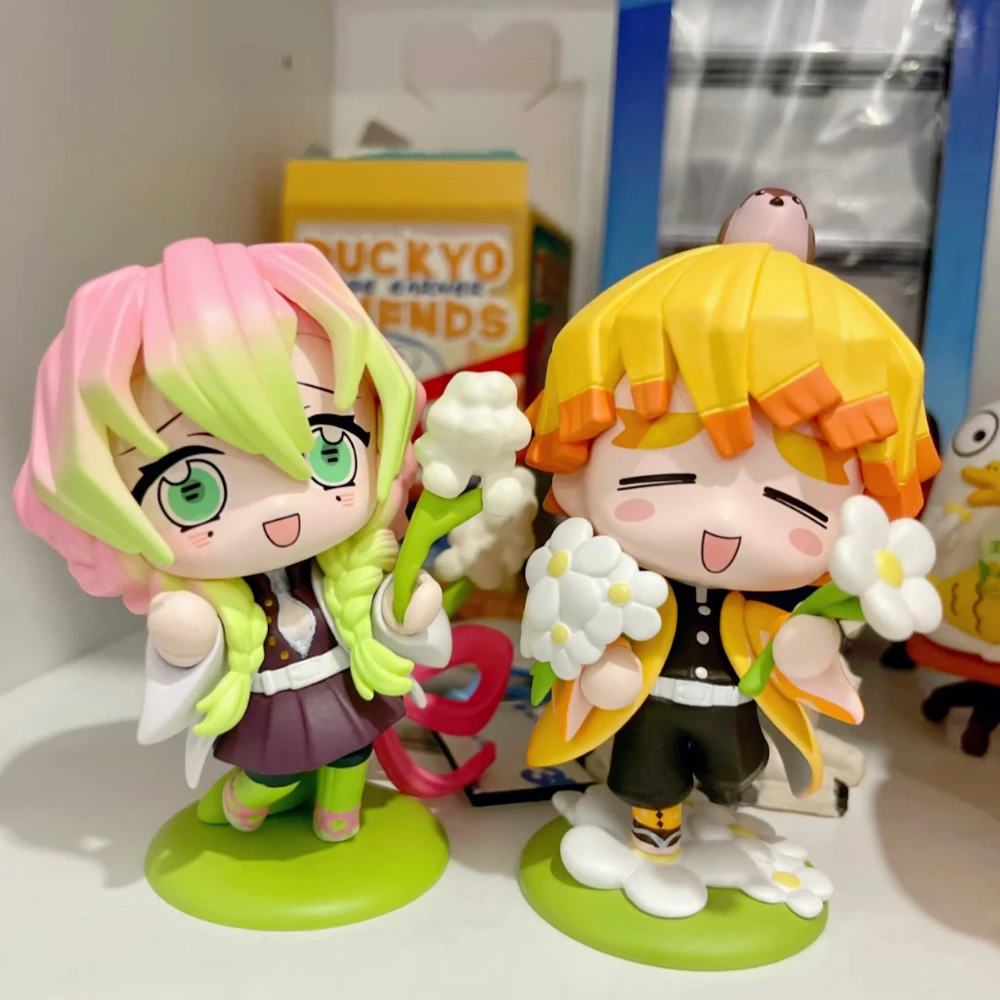 HOT 12 Stile Demon Slayer Anime-Figurenset Q-Version PVC Sammlermodell Spielzeug für Kinder Erwachsene Anime-Fans Geschenk