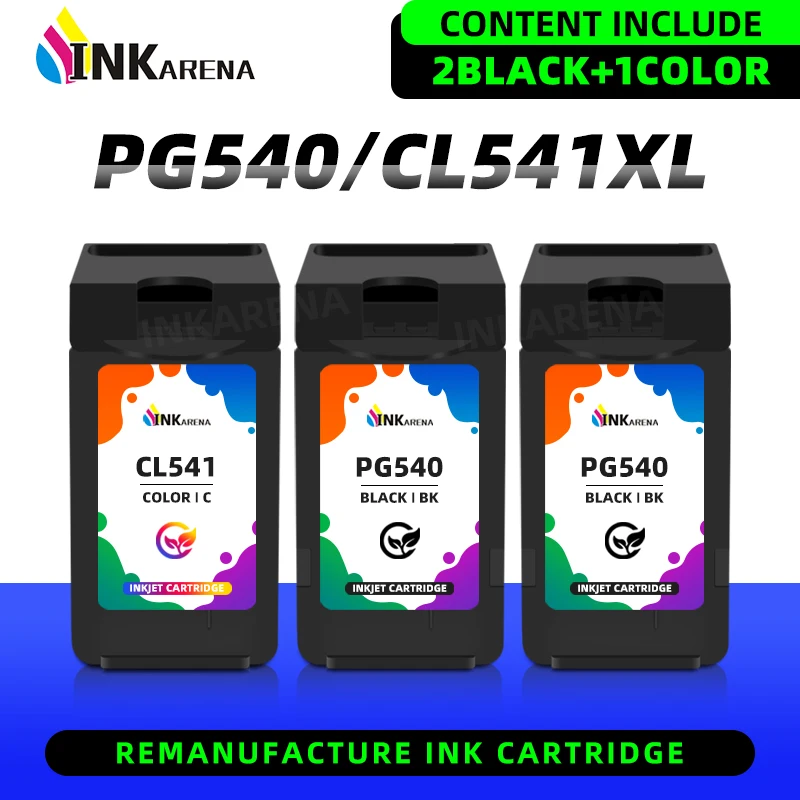 Pg540 Cl541 Per Canon Pg 540 Cl 541 Cartuccia Ricaricabile Pg-540 Per Canon Pixma Mg4250 Mg3250 Mg3255 Mg3550 Mg4100 Mg4150