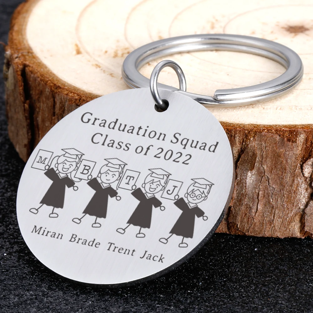 Classmate Name Keychain Lettering Class Key Chain Personalized Gift DIY