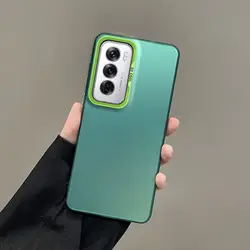 Luxurious Metallic Aurora Matte Phone Case for OPPO Reno12 & Reno12 Pro (IMD green)