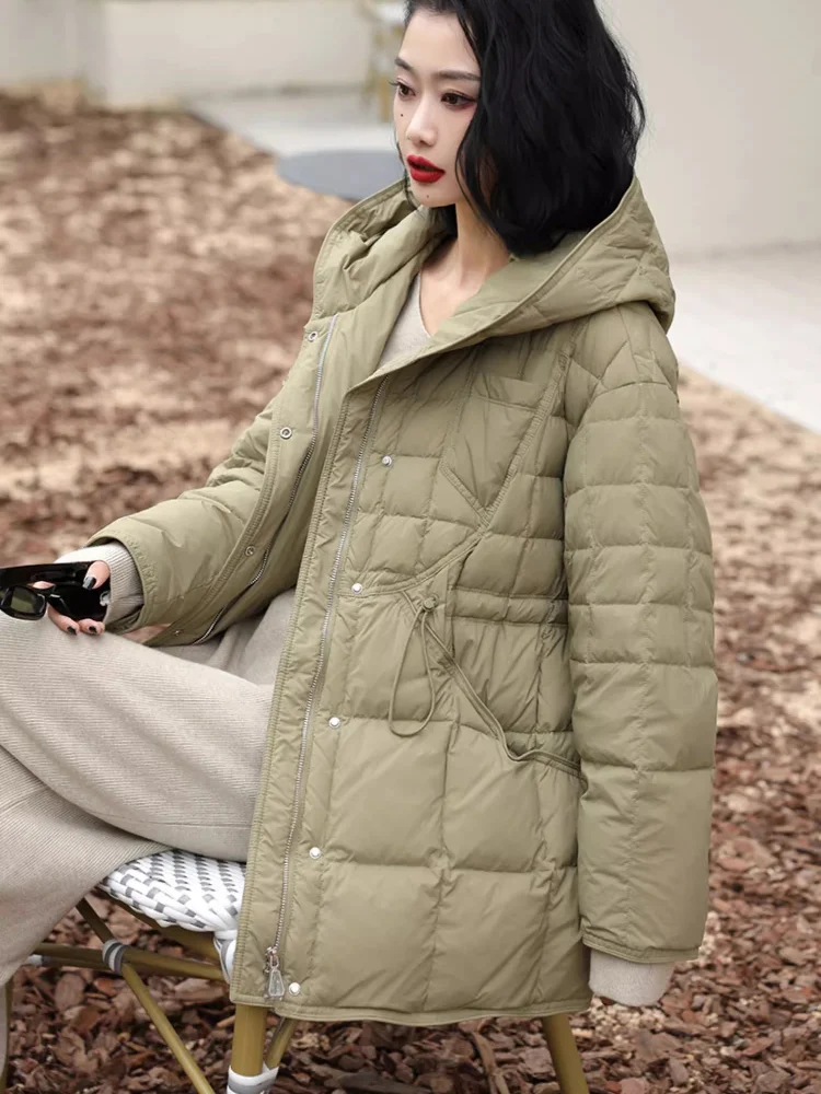 Mink Fur Down Jacket Women's Short Loose and Thick White Duck Down Warm Jacket main image 0