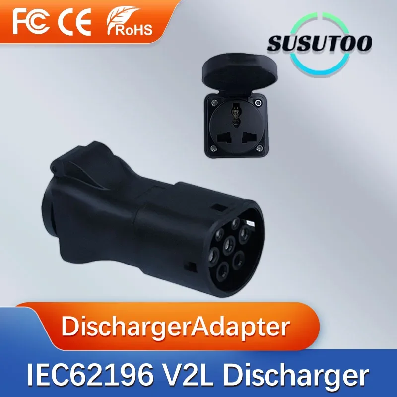 V2L Discharger For Type2 Car Discharge EV Cable Adapter Support MG BYD Kia Hyundai Discharge V2L Vehicle to Load Type 2 v2l connector