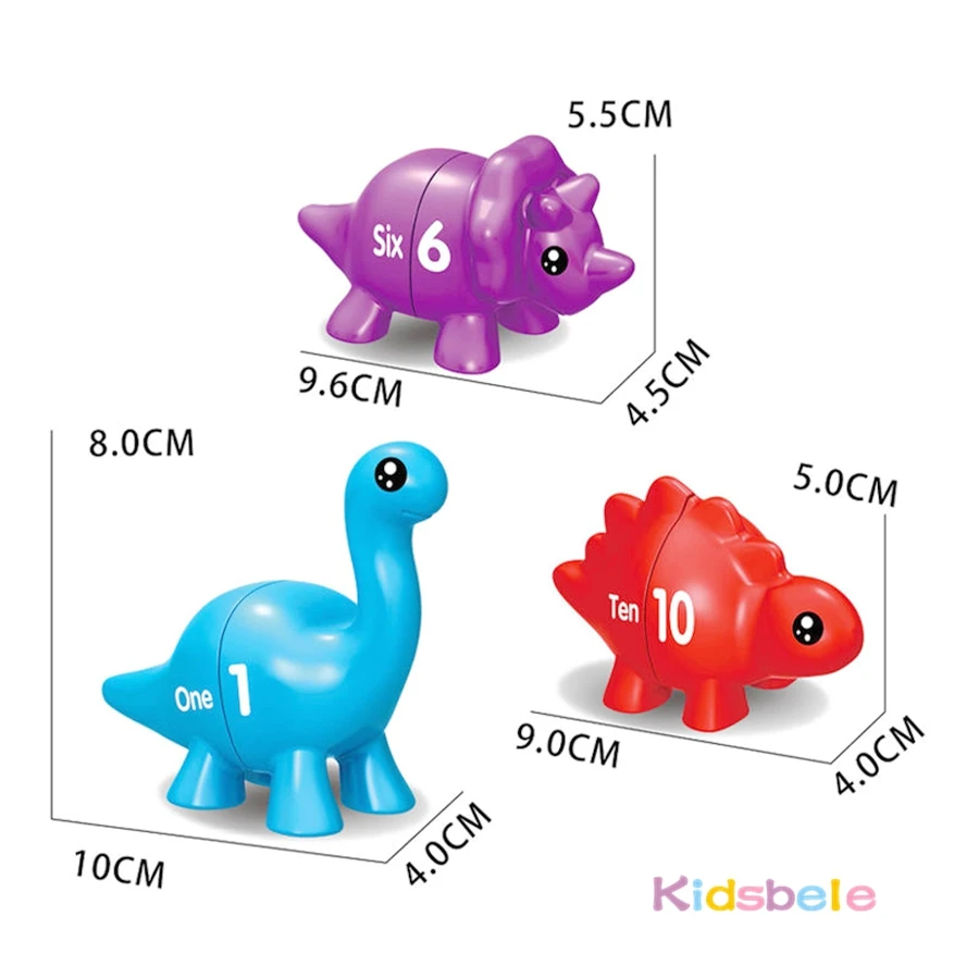 Montessori Dinosaur Sorting Toy For Toddlers Educational Game_voghion.com