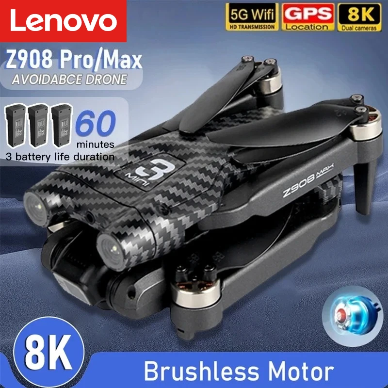Drone 8K avec 3 Batteries - Caméra HD WiFi GPS Retourné