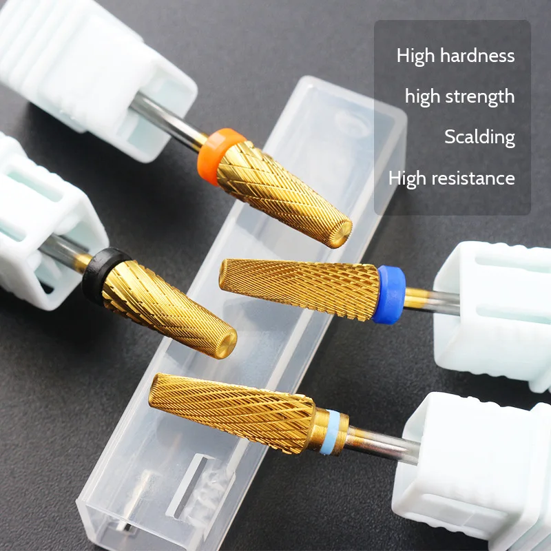 

5 IN 1 Bit Tungsten Steel Carbide Nail Drill Bit Electric Nail Mills Cutter for Manicure Machine Nail Files Accessories