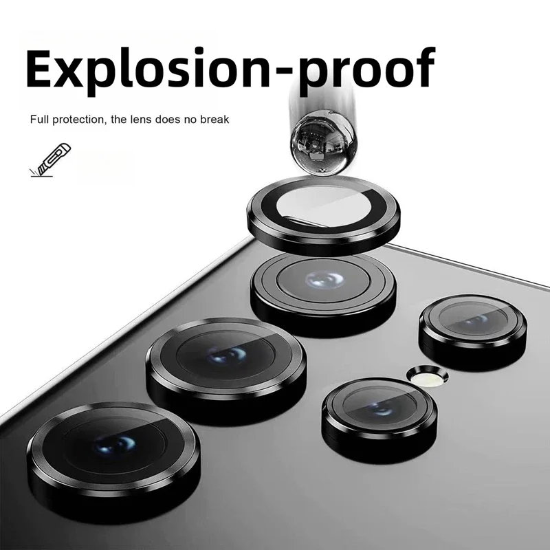 Premium Metal Camera Protector Rings with Alloy Glass Lens for Enhanced Back Protection