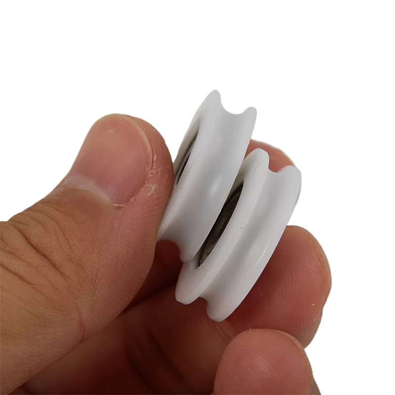 Stainless steel U Groove 625 Round Pulley Ball Bearing Wheel Roller 1PC For Door Windows Shower Pulleys Drawer POM Guide Wheel
