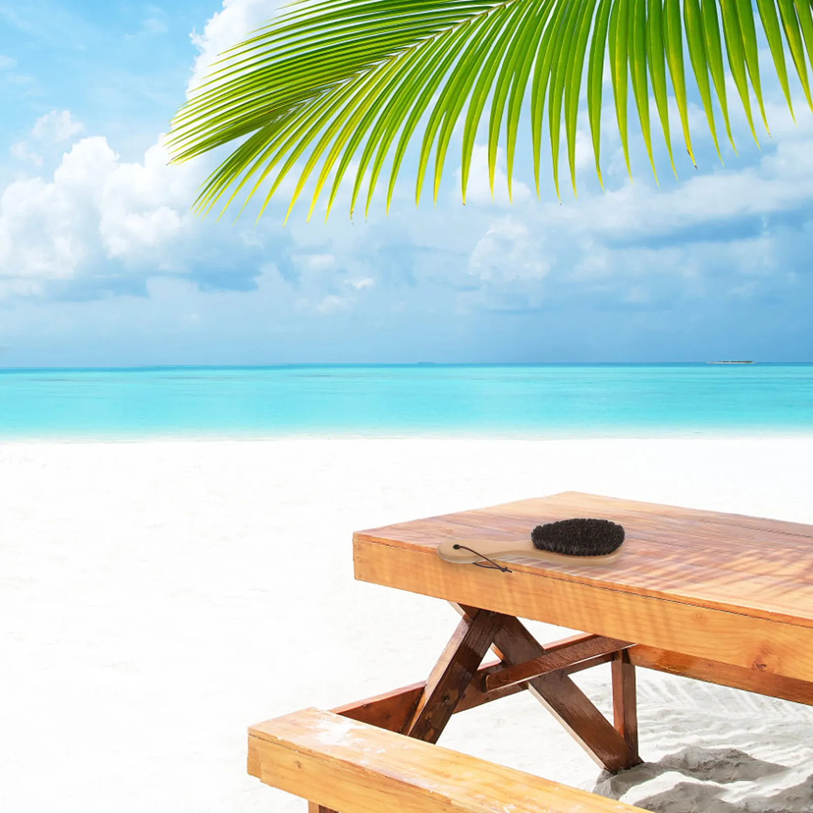 해변 야외용 모래 제거 브러쉬, 인체공학적 그립이 있는 모래 스크레이퍼, 밀도가 높은 부드러운 솔, 서핑, 수영 후 빠른 세척