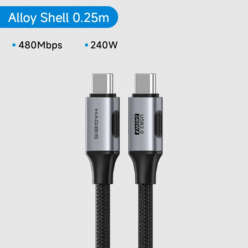 ตัวเลือกสินค้า สายชาร์จ USB-C สุดเร็ว 240W สำหรับ iPhone แล็ปท็อป