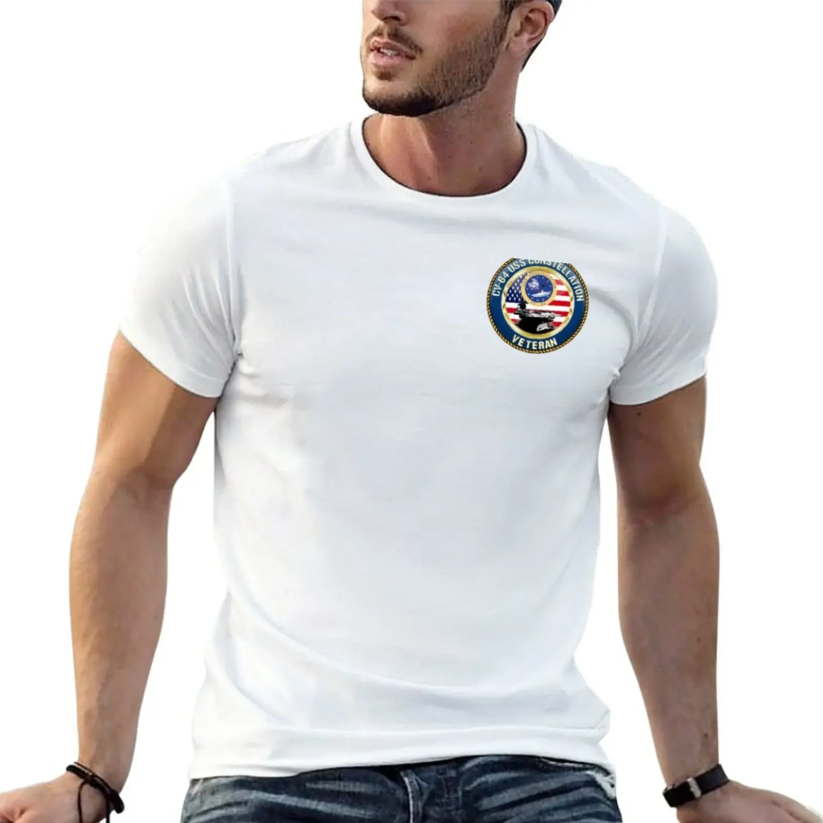 

CV-64 USS Constellation T-Shirt cute clothes boys animal print mens workout shirts
